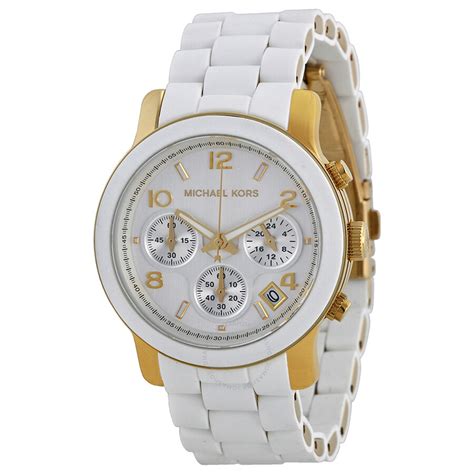 michael kors mk 5145 quartz watch|Women's White Michael Kors Chronograph Watch MK5145.